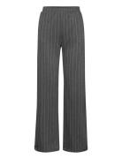 Pinstripe Knitted Trousers Mango Grey