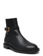 Ankle Boots With Elastic Panel And Buckle Mango Black