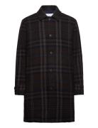 Mckay Check Wool Coat Les Deux Brown