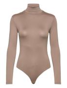 Elegant High Neck Bodystocking H2O Fagerholt Brown