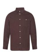 Regular Fit 26-Wales Corduroy Shir Knowledge Cotton Apparel Burgundy