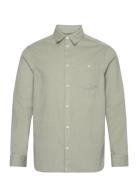 Regular Fit Corduroy Shirt - Gots/V Knowledge Cotton Apparel Green