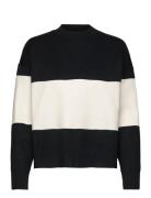 Over D Striped Sweater Mango Black
