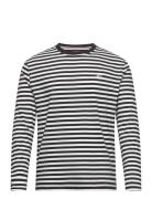 Tju Basic Striped Ls Tee Tommy Jeans Black