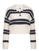 Tjw Bxy Crp Stripe Sweater Ext Tommy Jeans Cream