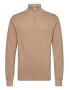 Cotton Pique Half Zip GANT Beige