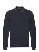 Ls Twin Tipped Shirt Fred Perry Navy