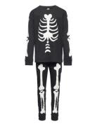 Pajama Halloween Skeleton Lindex Black