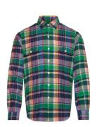 Classic Fit Plaid Flannel Workshirt Polo Ralph Lauren Green