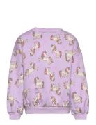 Sweatshirt Aop Unicorn Lindex Purple