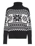 Fair Isle Wool-Blend Turtleneck Sweater Lauren Ralph Lauren Black