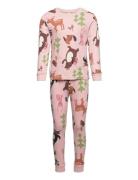 Pajama Forrest Aop Lindex Pink