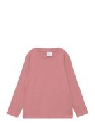 Top L S Basic Rib Lindex Pink