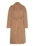 Wool-Blend Wrap Coat Polo Ralph Lauren Beige