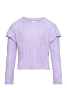 Sweater Soft With Frill Young Lindex Purple