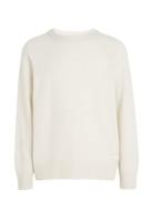 Recycled Wool Comfort Sweater Calvin Klein White