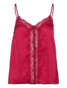 Camisole Lace Satin Lindex Red
