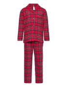 Pajama Flannel Yd Check Lindex Red