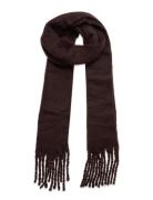 Scarf Big Fringe Solid Lindex Brown