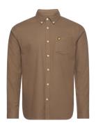 Plain Flannel Shirt Lyle & Scott Khaki