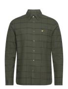 Windowpane Shirt Lyle & Scott Khaki