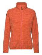 Hareid Fleece W Jacket Nohood Brick Xs Bergans Red