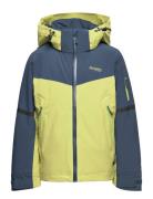 Oppdal Insulated Youth Jacket Green Oasis/Orion Blue 128 Bergans Green