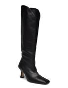 Billy Black Leather Boots ALOHAS Black