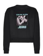 Hyper Real Ck Sweatshirt Calvin Klein Jeans Black