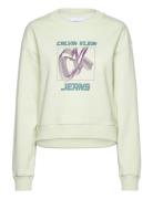 Hyper Real Ck Sweatshirt Calvin Klein Jeans Green