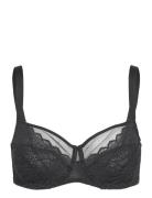 Floral Touch Very Covering Underwired Bra CHANTELLE Black