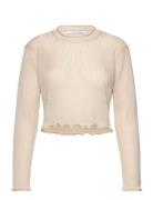 Metallic Sweater Calvin Klein Jeans Cream