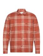 Twill Graphic Check Overshirt Calvin Klein Red