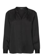 Slioana Blouse Ls Soaked In Luxury Black