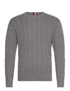 Classic Cable Crew Neck Tommy Hilfiger Grey