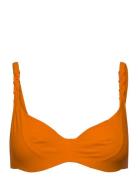 Emblem Bikini Covering Underwired Bra Chantelle Beach Orange