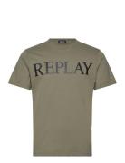T-Shirt Regular Pure Logo Replay Khaki