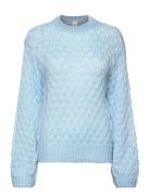 Yasbubba Ls Knit Pullover S. Noos YAS Blue