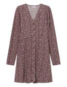 Ellen Ls Short Dress Once Untold Burgundy