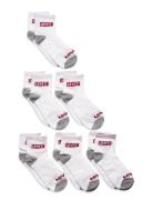 Levi's® Core Ankle Length Socks 6-Pack Levi's White