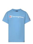 Crewneck T-Shirt Champion Blue