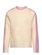 Kogsara L/S Panel O-Neck Knt Kids Only Beige