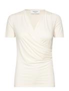 Rwbiarritz Ss Waterfall T-Shirt Rosemunde White