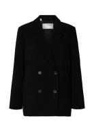 Slftinni Ls Relaxed Blazer Noos Selected Femme Black