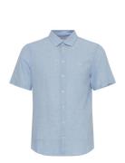 Cfaksel Ss Linen Mix Shirt Casual Friday Blue