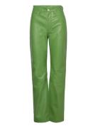 Leather Straight Pants REMAIN Birger Christensen Green
