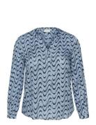 Kcnora Blouse Kaffe Curve Blue