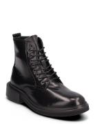 Lace Up Boot Br Lth Calvin Klein Black