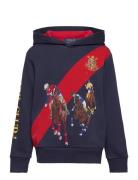 Fleece Graphic Hoodie Ralph Lauren Kids Navy