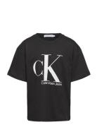 Marble Monogram Ss T-Shirt Calvin Klein Black